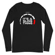 Load image into Gallery viewer, Slingmode It's A Sling Thing Men's Long Sleeve Tee (White Design)