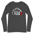 Load image into Gallery viewer, Slingmode It's A Sling Thing Men's Long Sleeve Tee (White Design)