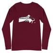 Load image into Gallery viewer, Slingmode State Design Men's Long Sleeve Tee (Massachusetts)