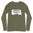 Load image into Gallery viewer, Slingmode State Design Men's Long Sleeve Tee (North Dakota)