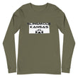 Load image into Gallery viewer, Slingmode State Design Men's Long Sleeve Tee (Kansas)