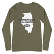 Load image into Gallery viewer, Slingmode State Design Men's Long Sleeve Tee (Illinois)