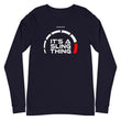 Load image into Gallery viewer, Slingmode It's A Sling Thing Men's Long Sleeve Tee (White Design)