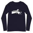 Load image into Gallery viewer, Slingmode State Design Men's Long Sleeve Tee (Massachusetts)