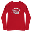 Load image into Gallery viewer, Slingmode It's A Sling Thing Men's Long Sleeve Tee (White Design)