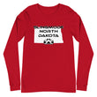 Load image into Gallery viewer, Slingmode State Design Men's Long Sleeve Tee (North Dakota)