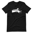 Load image into Gallery viewer, Slingmode State Design Men's T-shirt (Massachusetts)