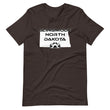 Load image into Gallery viewer, Slingmode State Design Men's T-shirt (North Dakota)