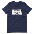 Load image into Gallery viewer, Slingmode State Design Men's T-shirt (North Dakota)