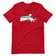 Load image into Gallery viewer, Slingmode State Design Men's T-shirt (Massachusetts)