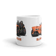 Load image into Gallery viewer, Slingmode Caricature Mug | 2022 R Volt Orange Fade Polaris Slingshot®