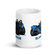 Load image into Gallery viewer, Slingmode Caricature Mug | 2018 SLR Electric Blue Polaris Slingshot®