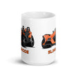 Load image into Gallery viewer, Slingmode Caricature Mug | 2015 SL LE Nuclear Sunset Orange Polaris Slingshot®