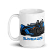Load image into Gallery viewer, Slingmode Caricature Mug | 2018 SLR Electric Blue Polaris Slingshot®