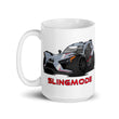 Load image into Gallery viewer, Slingmode Caricature Mug | 2018 GT LE Matte Cloud Gray Indy Red Polaris Slingshot®