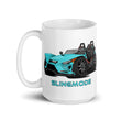 Load image into Gallery viewer, Slingmode Caricature Mug | 2022 R Pacific Teal Fade Polaris Slingshot®