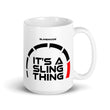 Load image into Gallery viewer, Slingmode It's A Sling Thing Mug (Black Design)