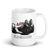 Load image into Gallery viewer, Slingmode Caricature Mug | 2016.5 SL LE White Pearl Polaris Slingshot®