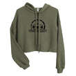 Load image into Gallery viewer, Slingmode Official Logo Women's Crop Hoodie (Black Logo)