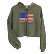 Load image into Gallery viewer, Slingmode USA Women's Crop Hoodie (American Flag)