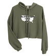 Load image into Gallery viewer, Slingmode State Design Women's Crop Hoodie (USA)