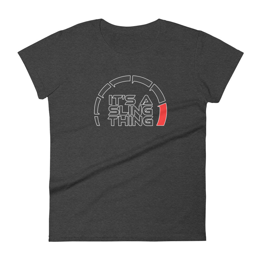 It's A Sling Thing Women's T-Shirt (Black Design)