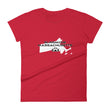 Load image into Gallery viewer, Slingmode State Design Women's T-Shirt (Massachusetts)