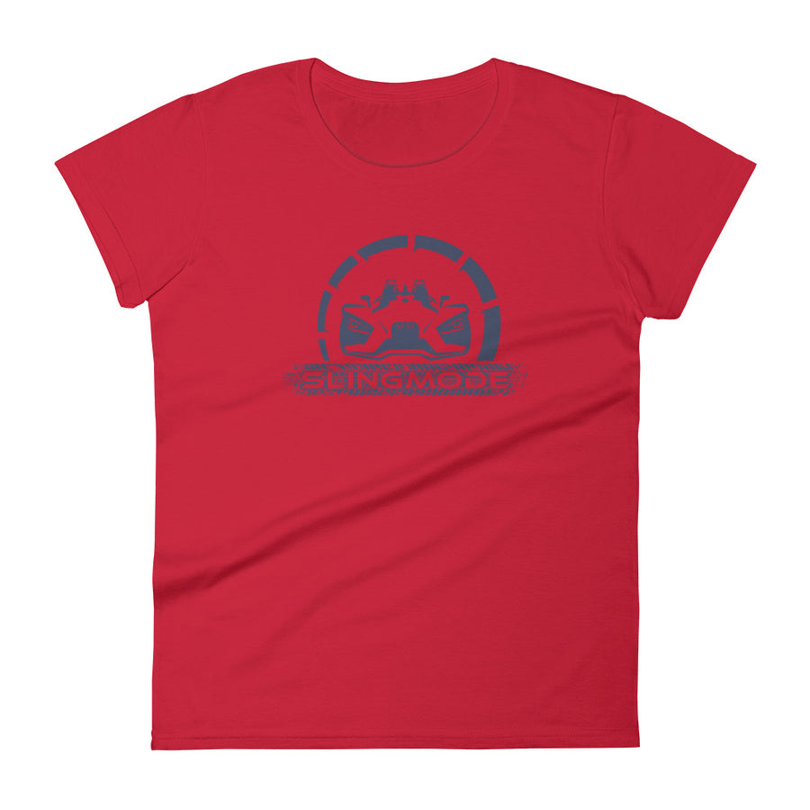 Slingmode Official Logo Women's T-Shirt (Midnight Storm Fade)