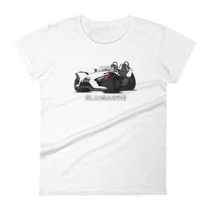 Slingmode Caricature Women's T-Shirt 2021 (S White Lightning)