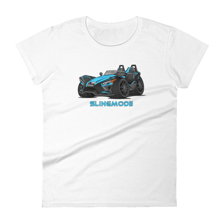 Slingmode Caricature Women's T-Shirt 2020 (R Miami Blue)