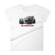 Load image into Gallery viewer, Slingmode Caricature Women's T-Shirt 2018 (GT LE Matte Cloud Gray Indy Red)