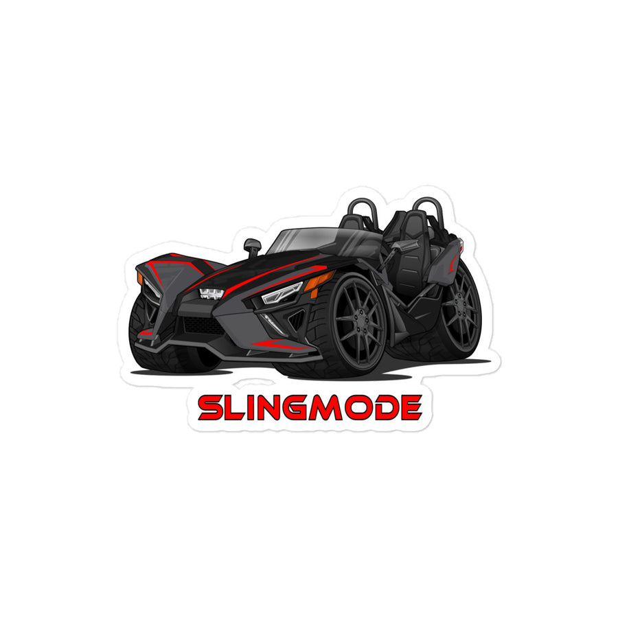 Slingmode Stickers | 2023 SLR Red Shadow Polaris Slingshot®