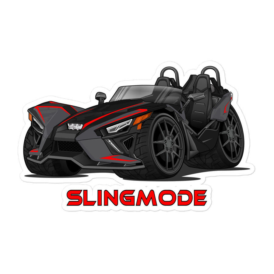 Slingmode Stickers | 2023 SLR Red Shadow Polaris Slingshot®