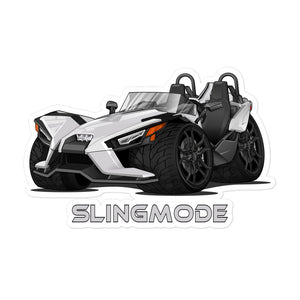 Slingmode Stickers | 2023 S Moonlight White Polaris Slingshot®