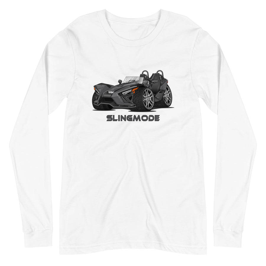 Men's Slingmode Caricature Long Sleeve T-Shirt 2023 (SL Storm Gray)