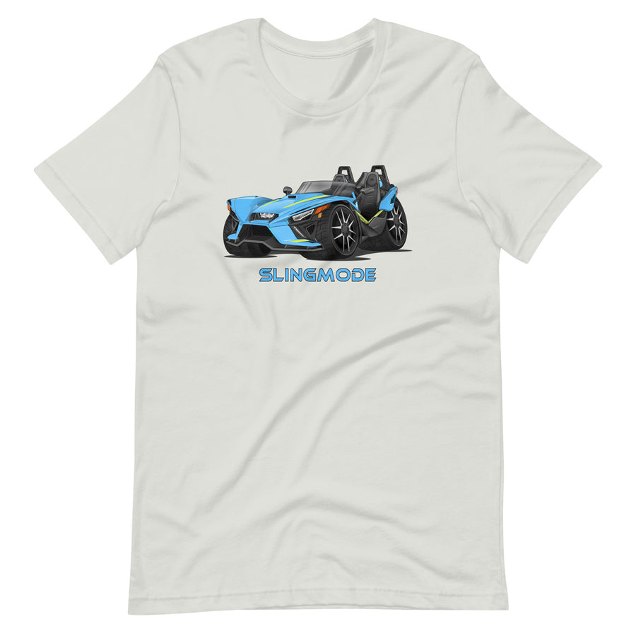 Men's Slingmode Caricature T-Shirt 2023 (R Miami Blue Fade)