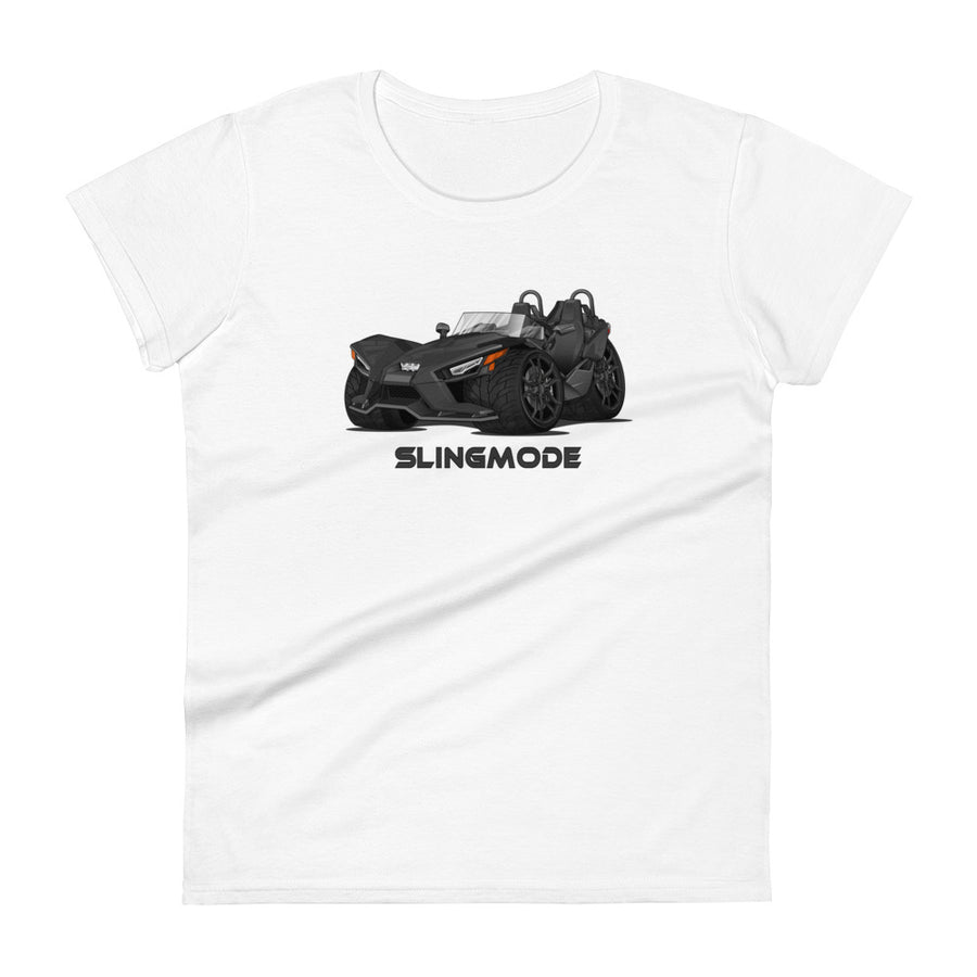 Women's Slingmode Caricature T-Shirt 2023 (S Jet Black)