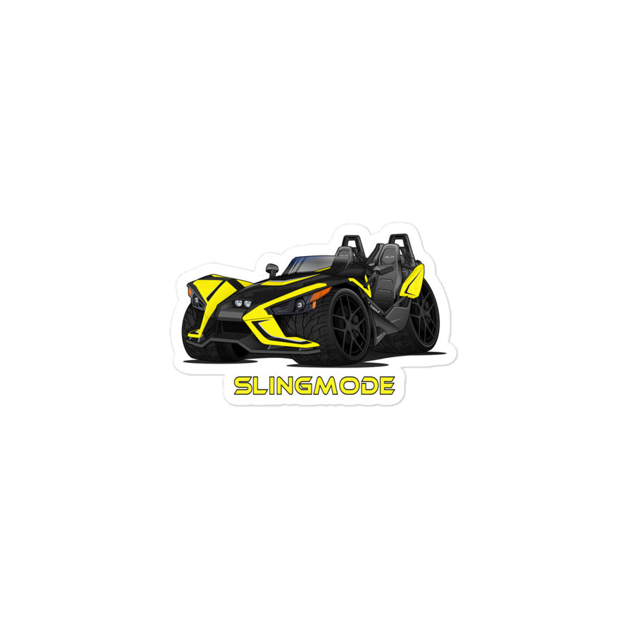Slingmode Stickers | 2019 SLR Icon Daytona Yellow Polaris Slingshot®