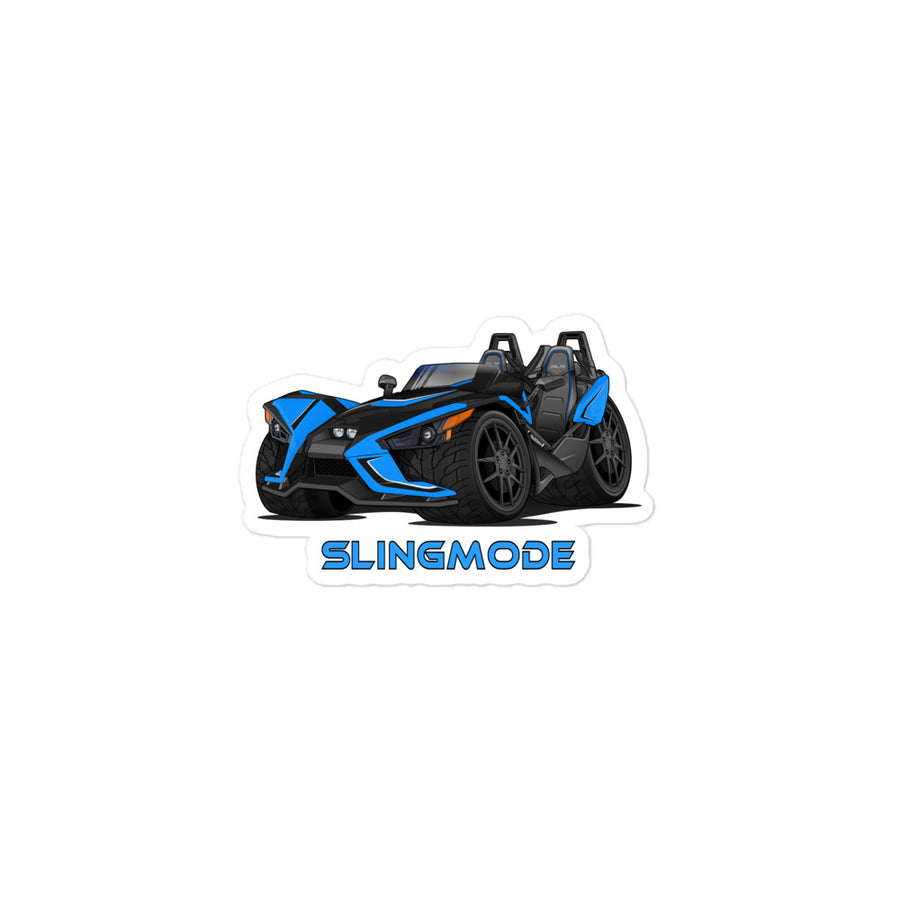 Slingmode Stickers | 2018 SLR Electric Blue Polaris Slingshot®