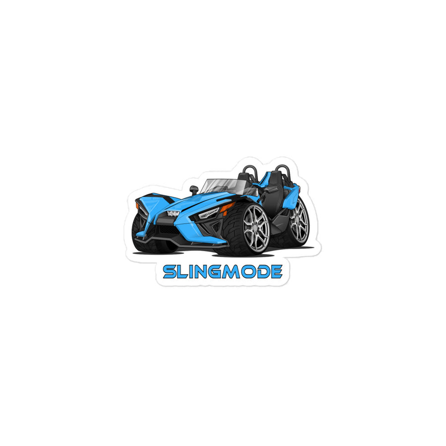 Slingmode Stickers | 2022 SL Miami Blue Polaris Slingshot®
