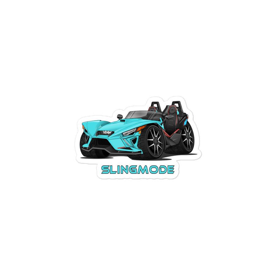 Slingmode Stickers | 2022 R Pacific Teal Fade Polaris Slingshot®