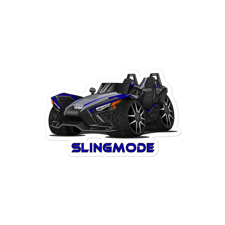Slingmode Stickers | 2021 R Stealth Blue Polaris Slingshot®