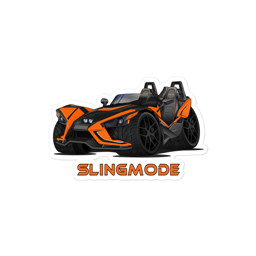 Slingmode Stickers | 2019 SLR Afterburner Orange Polaris Slingshot®