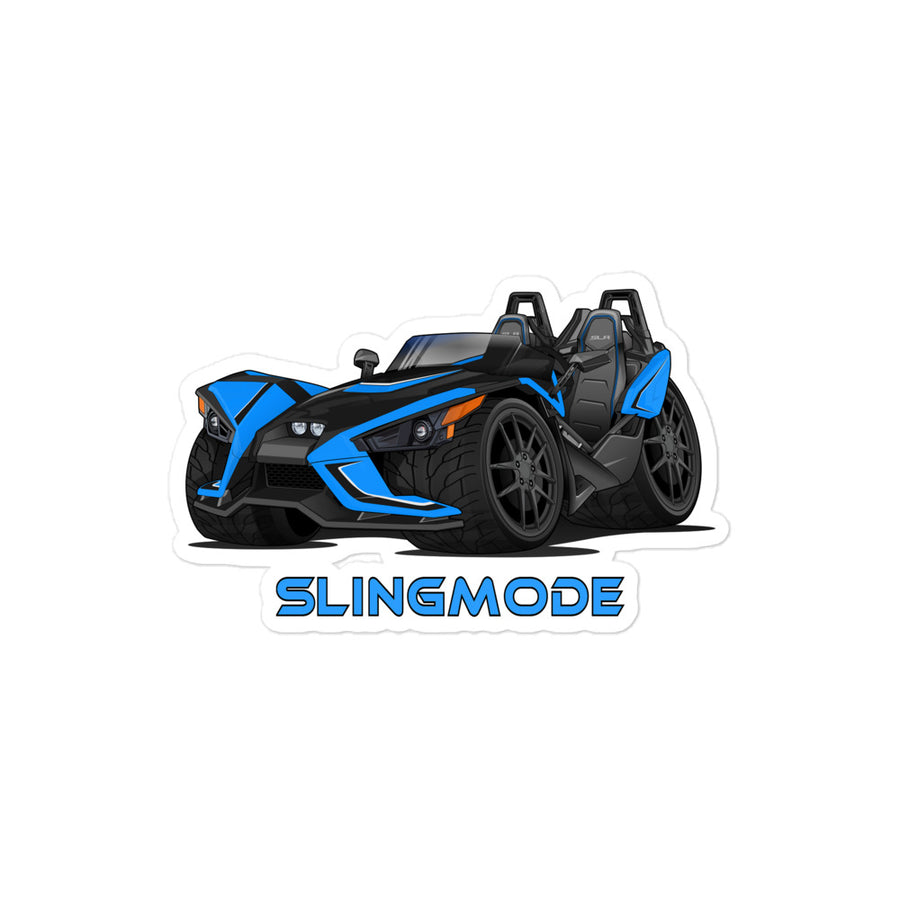 Slingmode Stickers | 2018 SLR Electric Blue Polaris Slingshot®