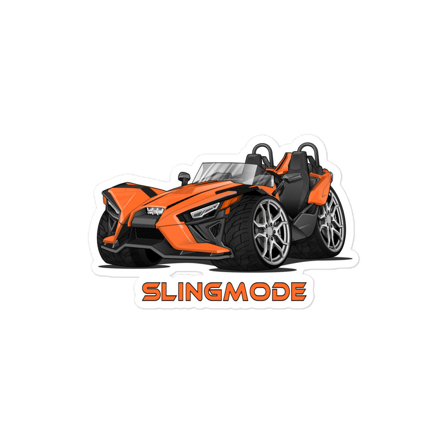 Slingmode Stickers | 2022 SL Volt Orange Polaris Slingshot®