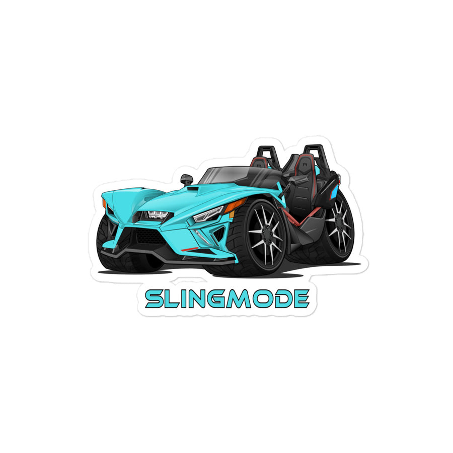 Slingmode Stickers | 2022 R Pacific Teal Fade Polaris Slingshot®