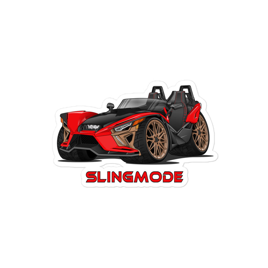 Slingmode Stickers | 2022 Signature LE Crimson Forge Polaris Slingshot®