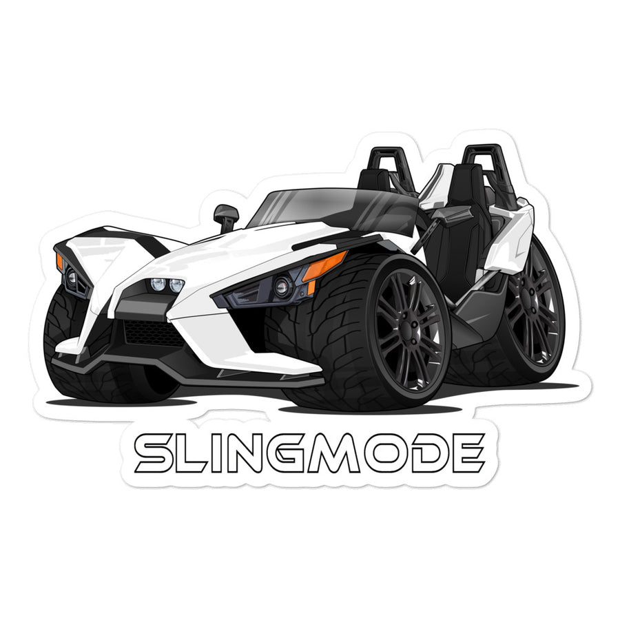 Slingmode Stickers | 2019 S White Lightning Polaris Slingshot®