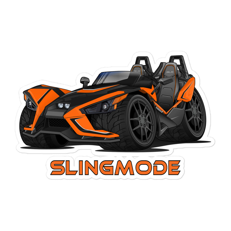 Slingmode Stickers | 2017 SLR Orange Madness Polaris Slingshot®