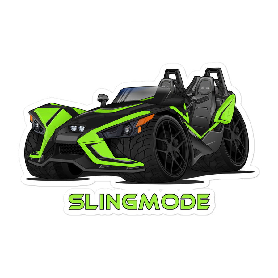 Slingmode Stickers | 2019 SLR Icon Envy Green Polaris Slingshot®